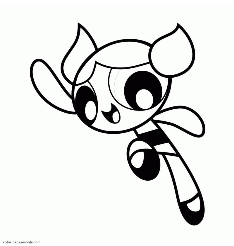 Powerpuff Girls Cartoon 3 Coloring Pages