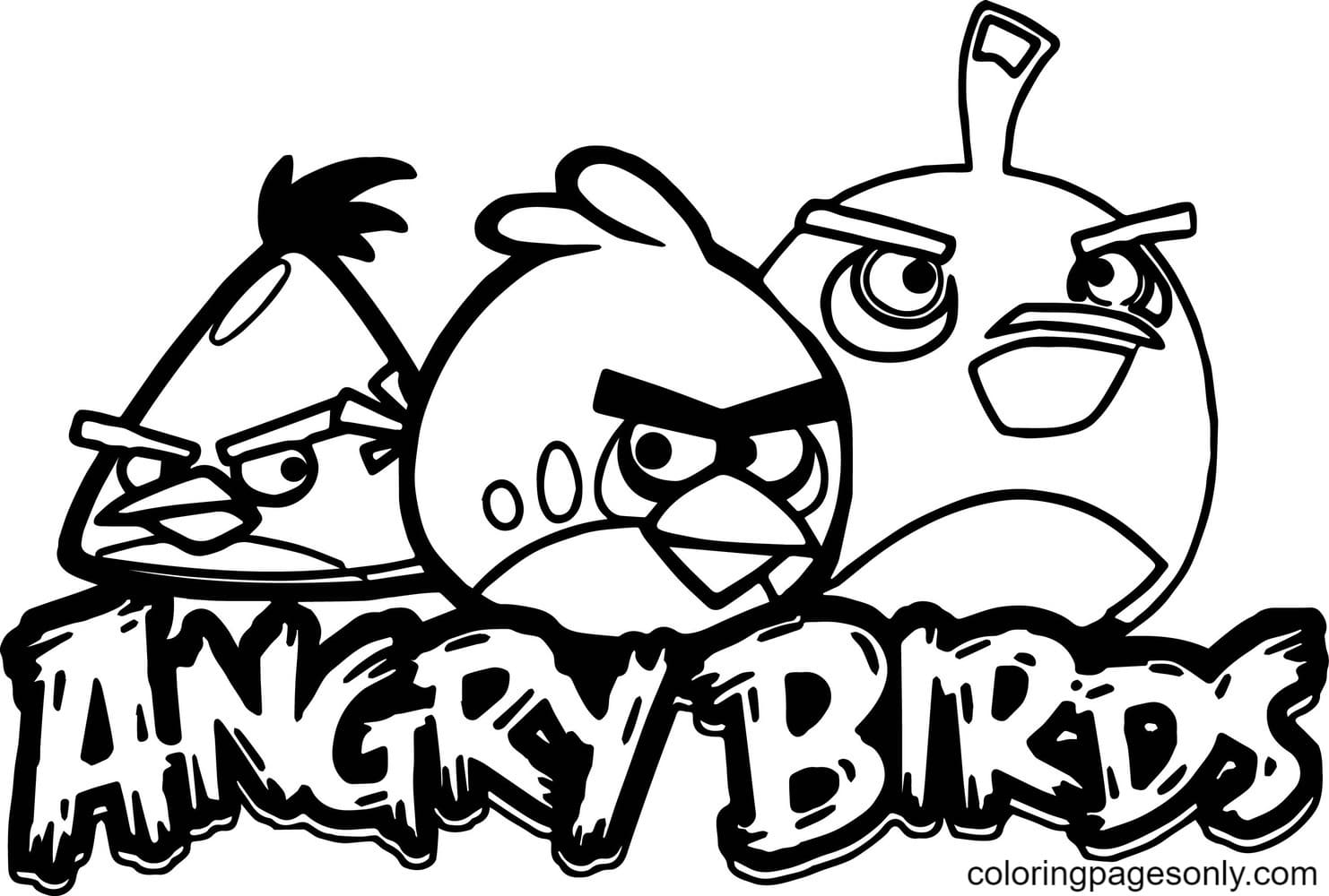 Printable Angry Birds from Angry Face