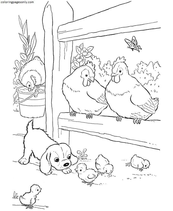Printable Farm Animals 4 Coloring Pages Farm Animal Coloring Pages 