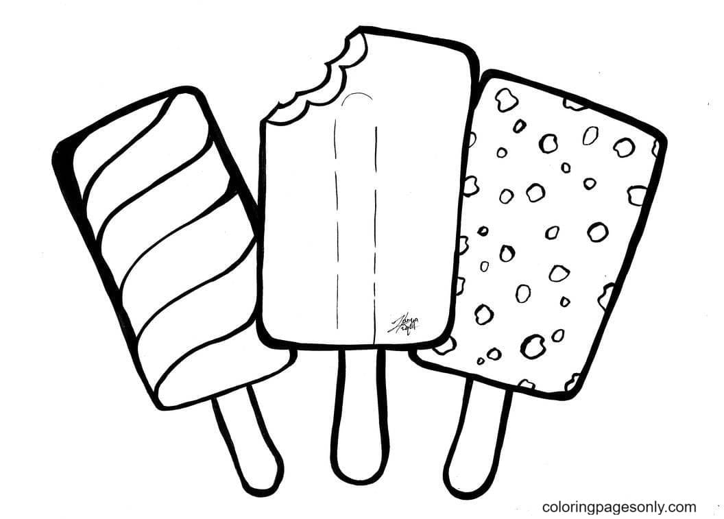 Popsicle Coloring Pages Coloring Pages For Kids And Adults
