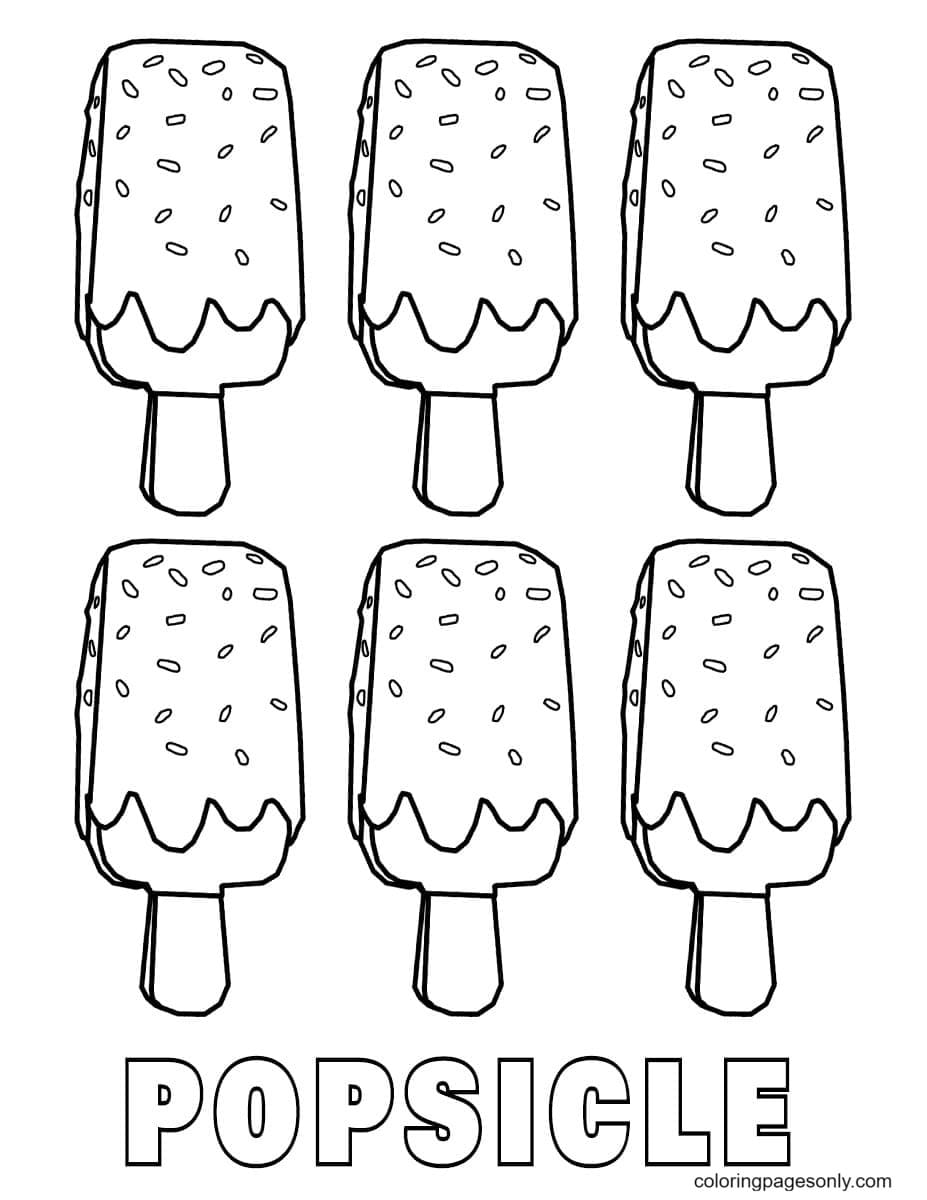 Popsicle Printable Coloring Page Popsicle Printable Coloring Page