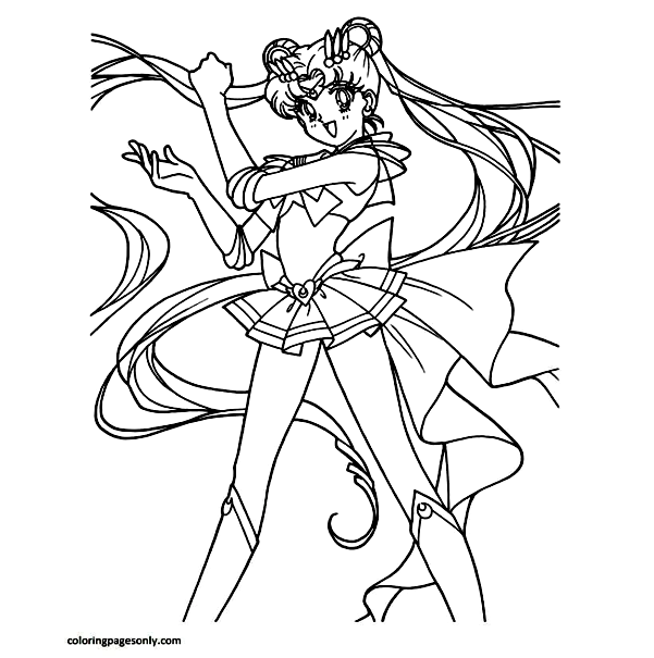 Printable Sailor Moon 0 Coloring Pages
