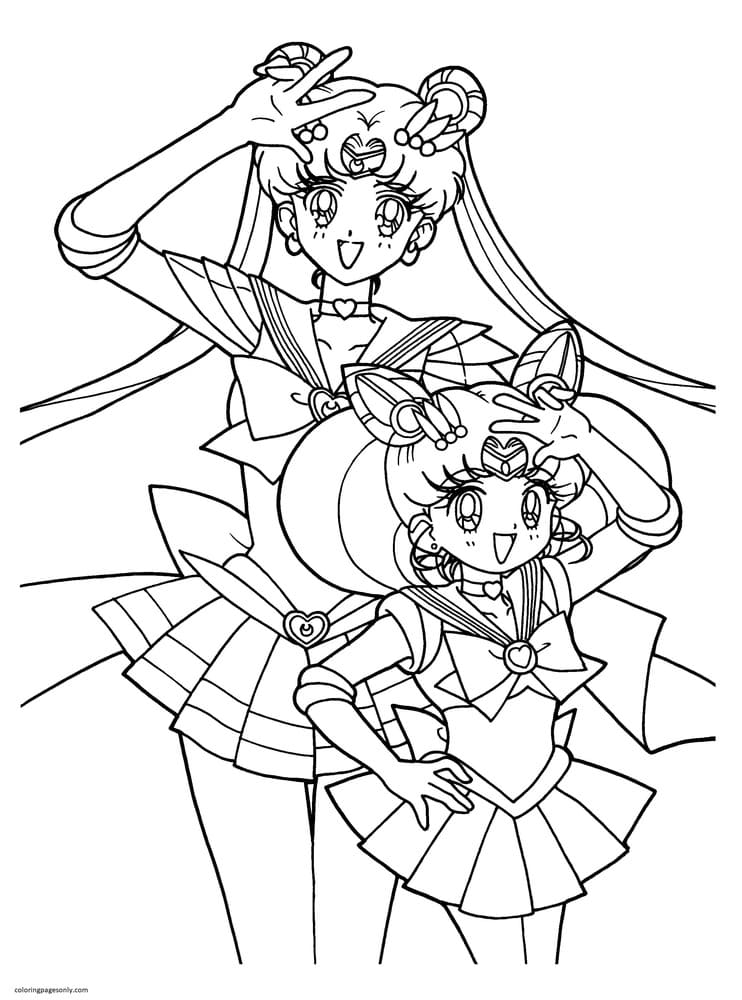 Printable Sailor Moon 1 Coloring Pages - Sailor Moon Coloring Pages -  Coloring Pages For Kids And Adults