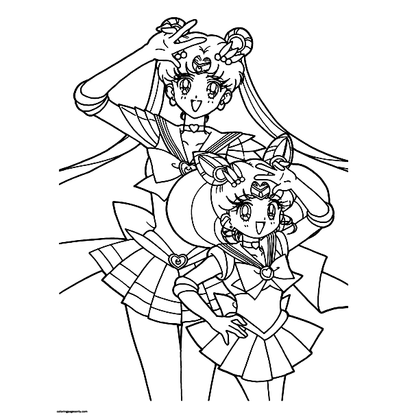 Printable Sailor Moon 1 Coloring Pages