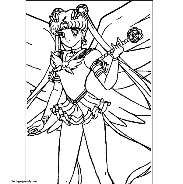 Printable Sailor Moon 4 Coloring Pages