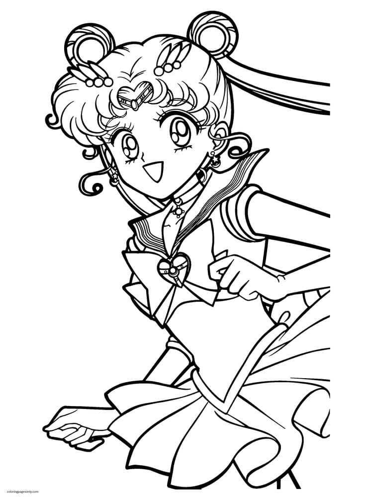 Printable Sailor Moon Coloring Pages - Sailor Moon Coloring Pages