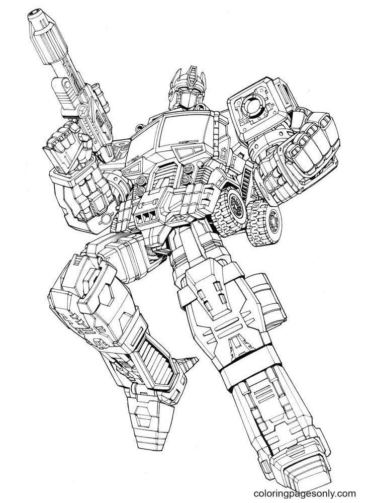 Printable Transformers Robots Coloring Pages