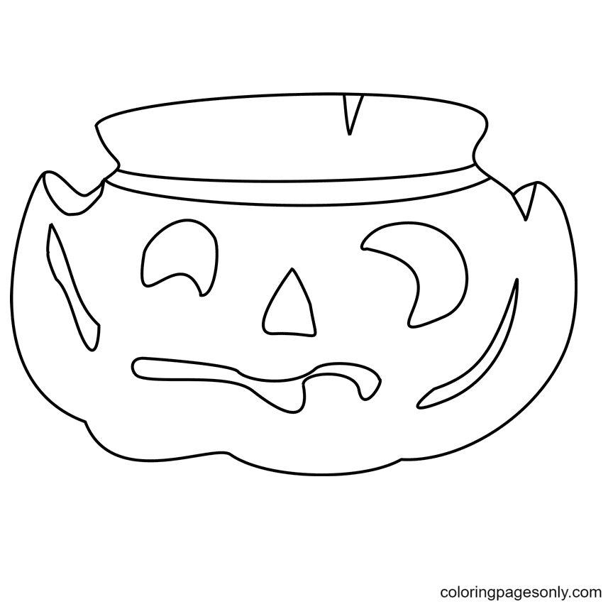 Pumpkin Zombies Coloring Page