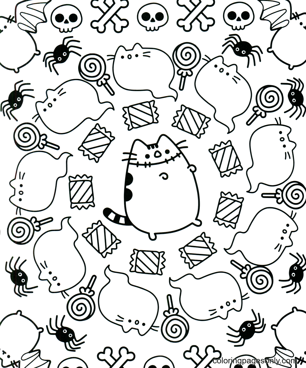 Coloriages Halloween Pusheen Coloriages Pusheen Des Coloriages Pour Enfants Et Adultes