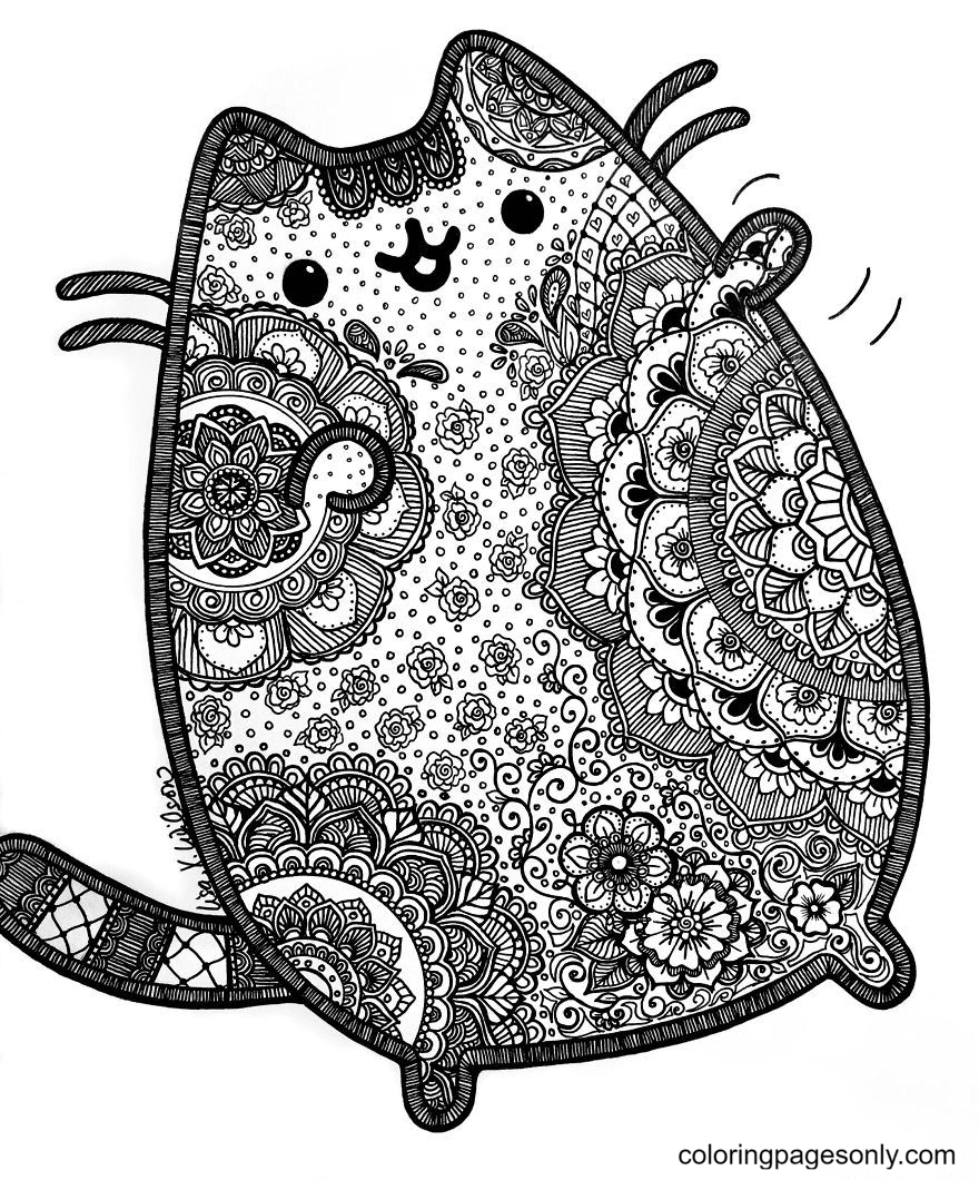 Pusheen The Limit The World’s Cutest Coloring Page