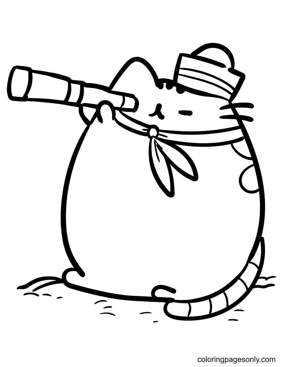 Strong Pusheen Coloring Pages - Pusheen Coloring Pages - Coloring Pages
