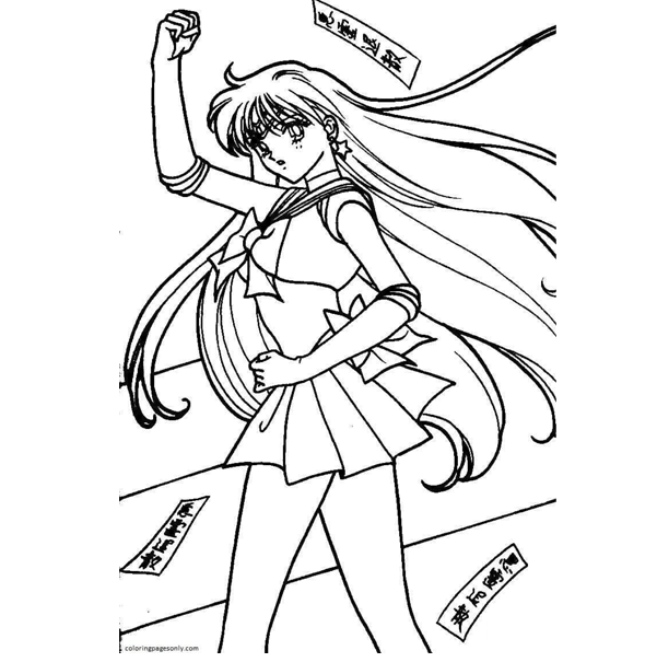 Rei Hino Coloring Pages