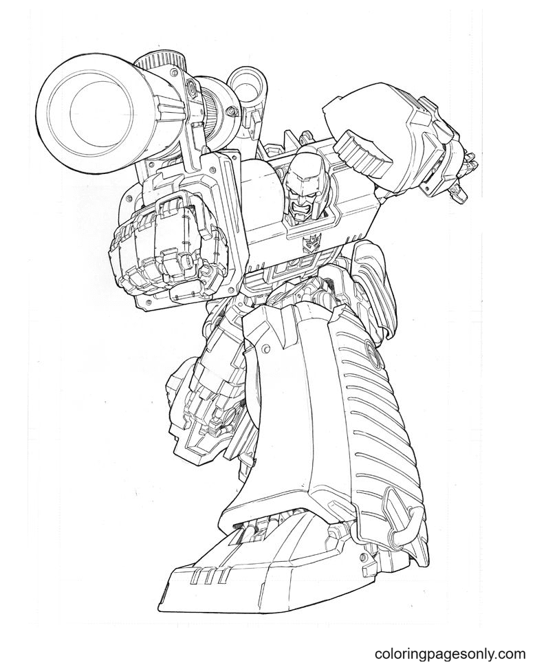 Robots Transformers Coloring Page