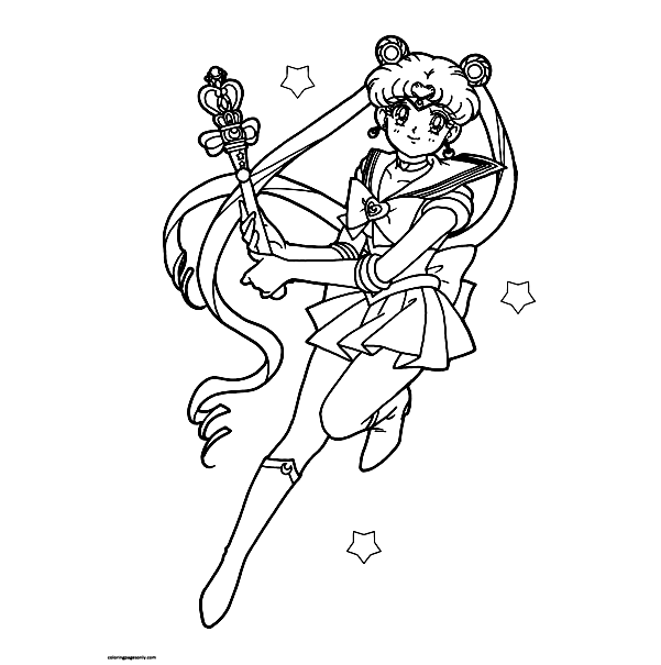 Sailor Moon 2 Coloring Page