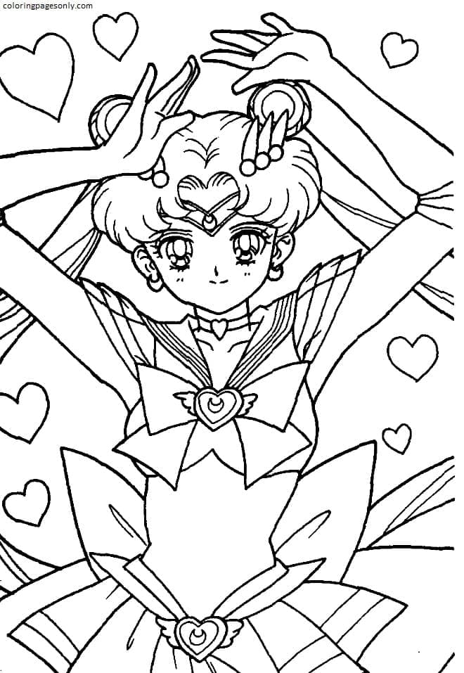 Anime Sailor Moon 2 Coloring Pages - Sailor Moon Coloring Pages