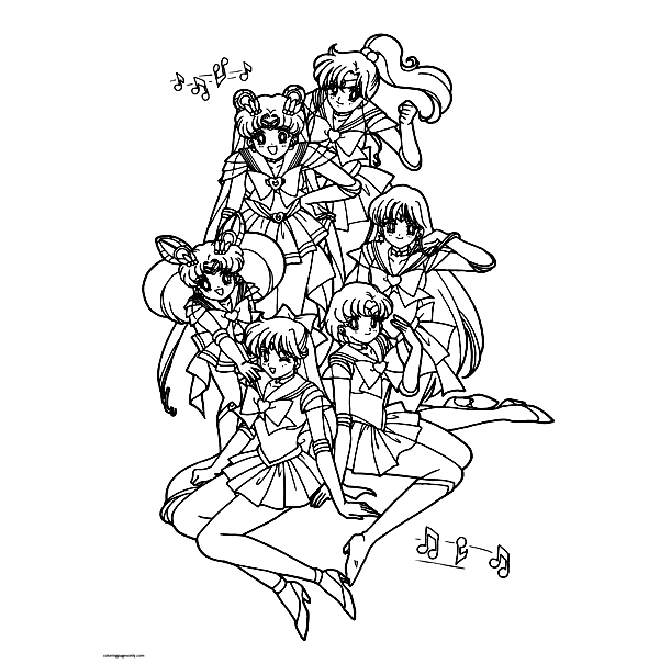 SailorMoon 5 Coloring Pages