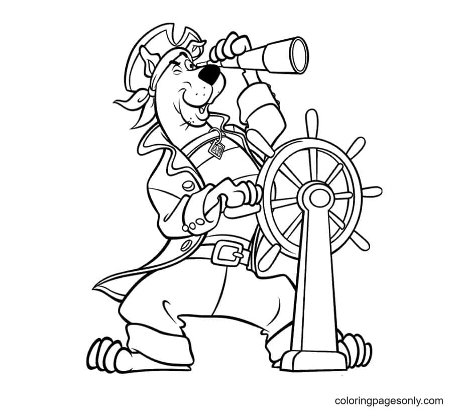 Scooby Doo como pirata de Pirata