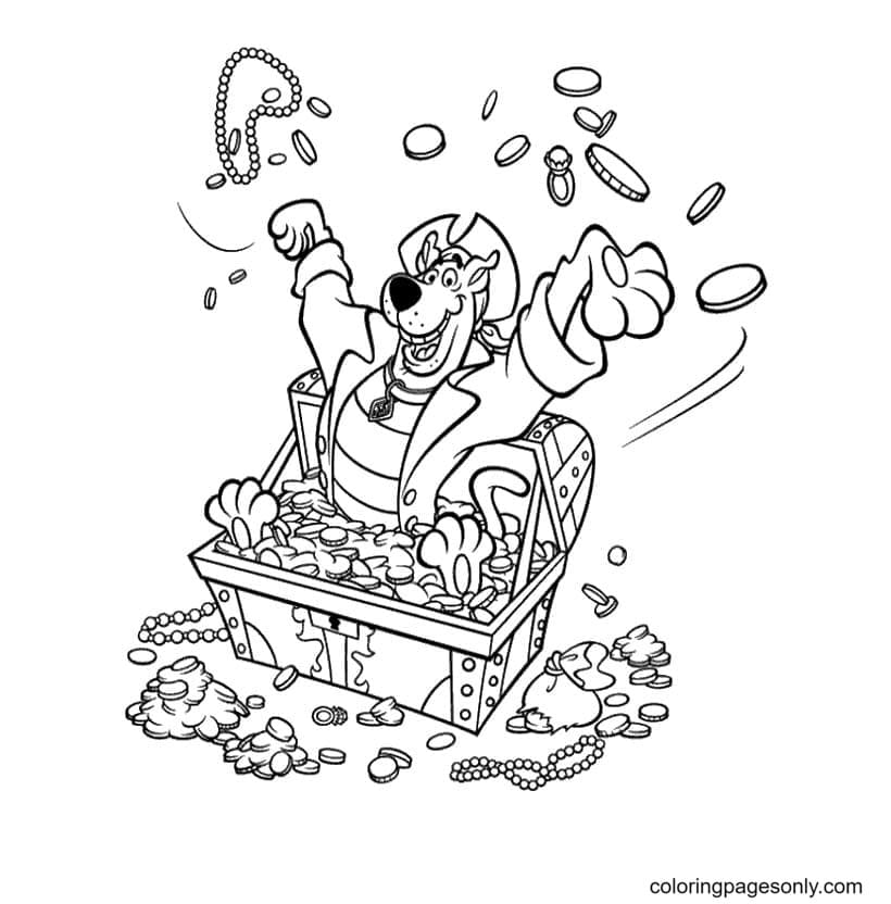 Scooby Doo Pirates Coloring Page