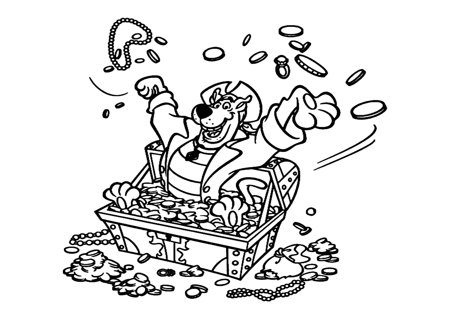 Scooby Doo Pirates Coloring Pages