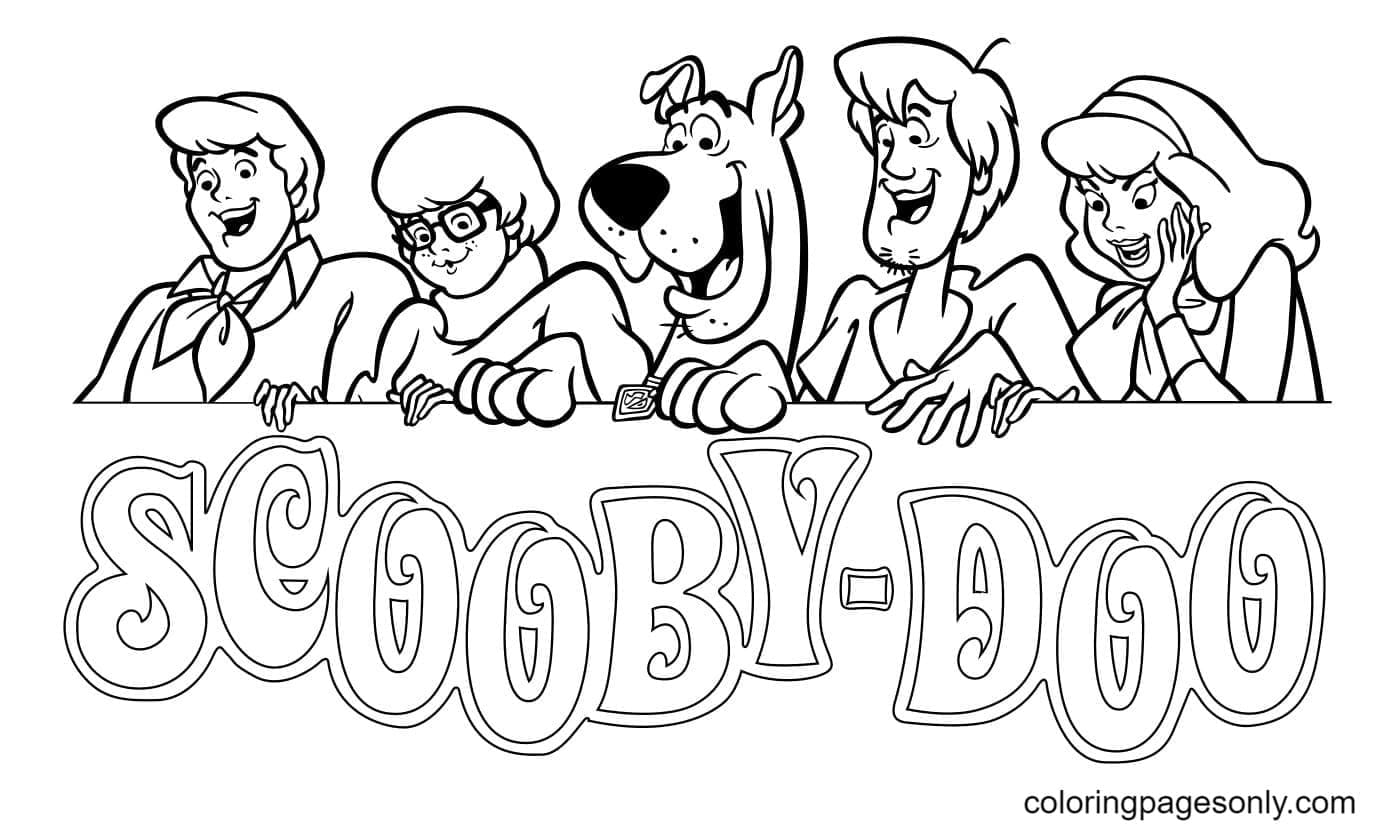 Scooby Doo and its friends Coloring Pages