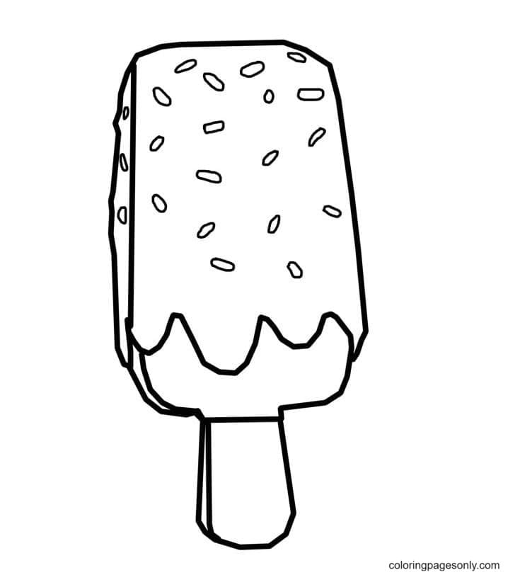 Раскраска Кубик мороженого Shopkins