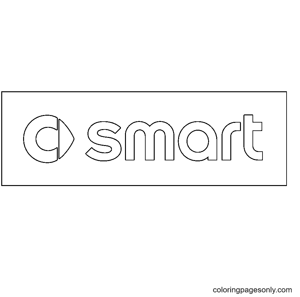 Smart Logo Coloring Page