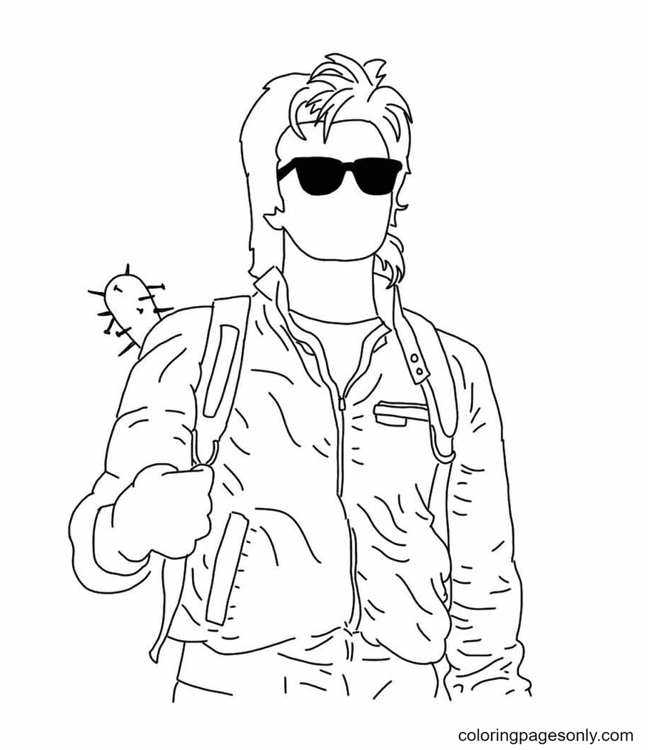 Eleven Stranger Things Coloring Page Digital Coloring Page Stranger