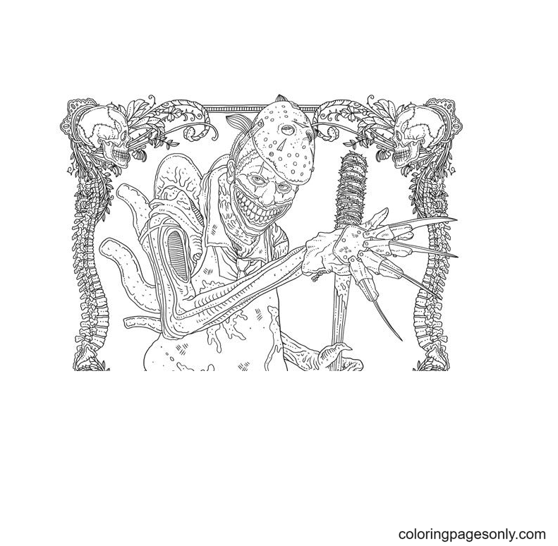 Stranger Things Monster Coloring Page