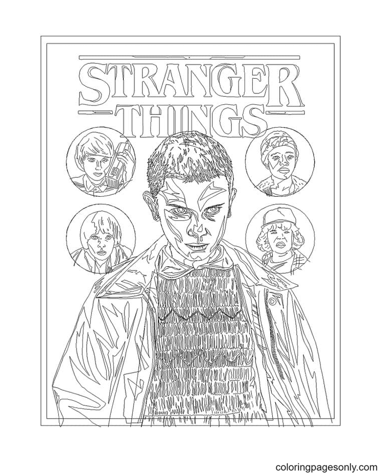 Stranger Things Printable Coloring Page