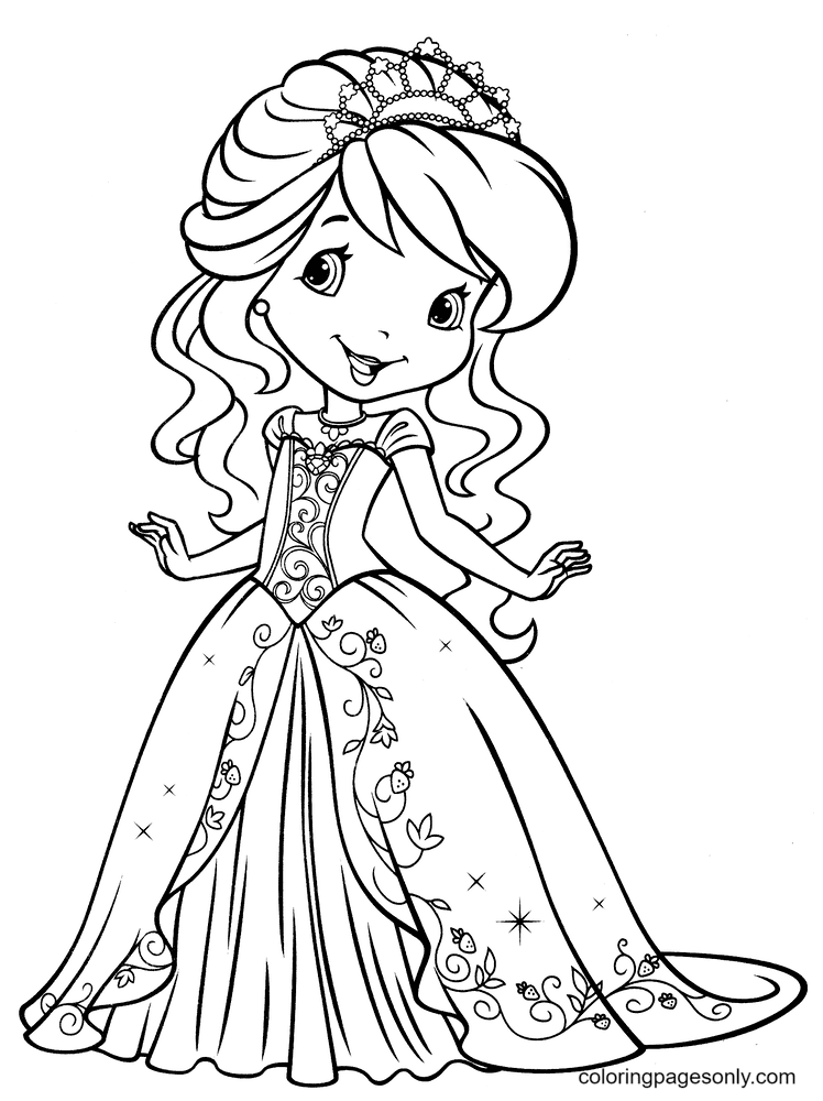Strawberry Shortcake beautiful Coloring Pages