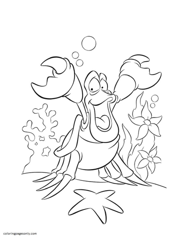 The Crab Coloring Page