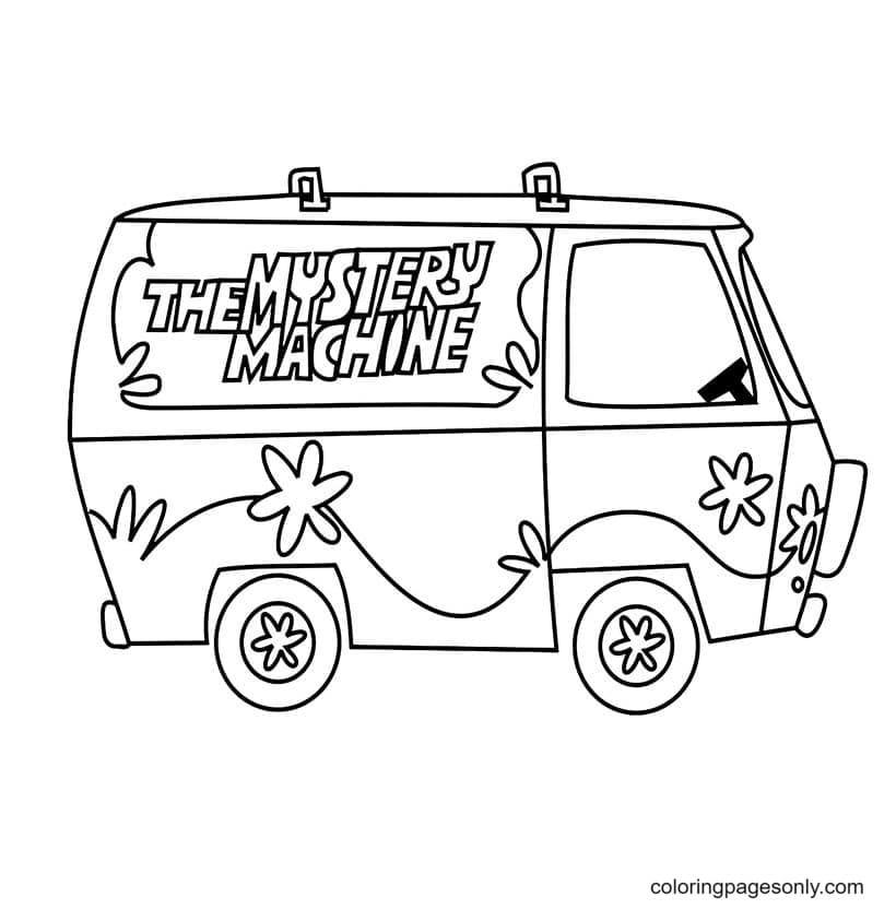 Mystery Machine Printable