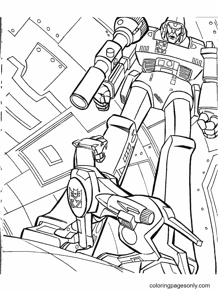The Transformers printable Coloring Page
