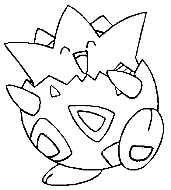 Desenho de Togepi de Pokémon para colorir