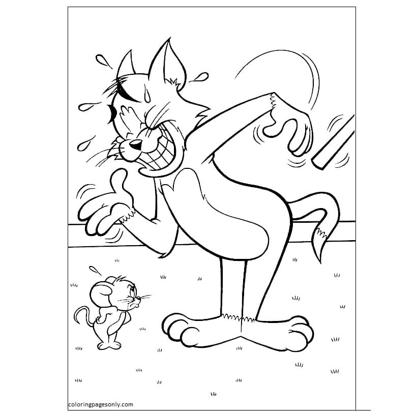 Tom And Jerry 1 Coloring Page