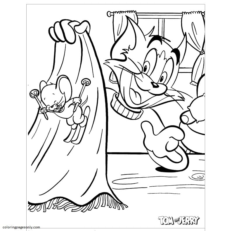 Tom And Jerry 17 Coloring Page