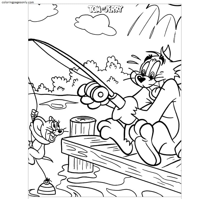 Tom And Jerry 20 Coloring Page