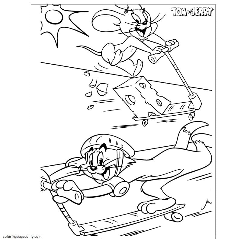 Tom And Jerry 22 Coloring Page