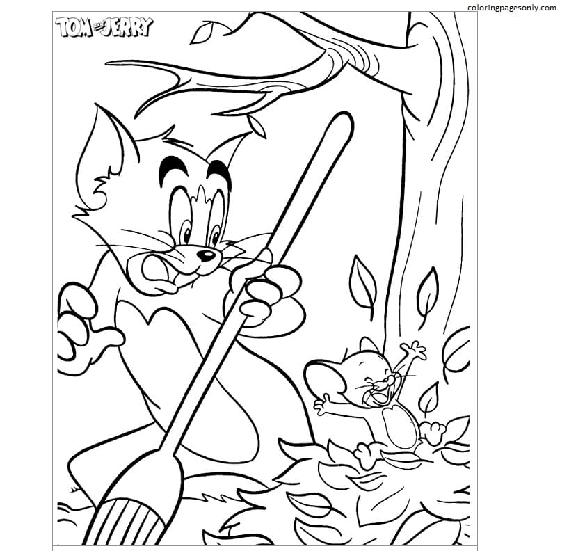 Tom And Jerry 23 Coloring Page