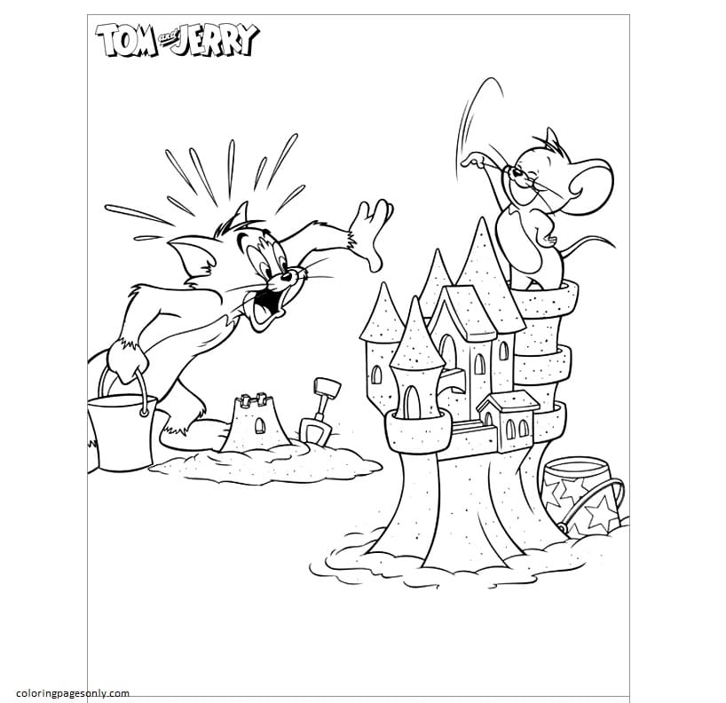 Tom And Jerry 24 Coloring Page