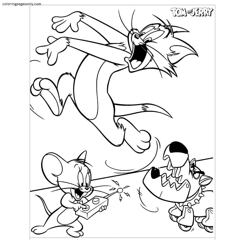 Tom And Jerry 26 Coloring Page