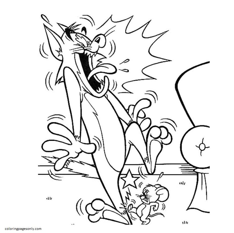 Tom And Jerry 28 Coloring Page