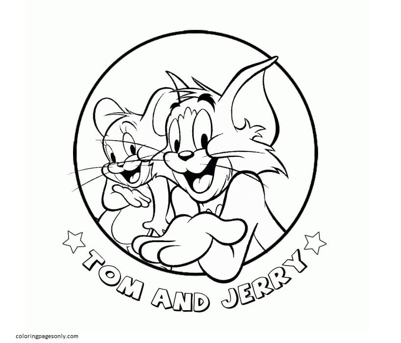 Tom And Jerry 5 Coloring Page