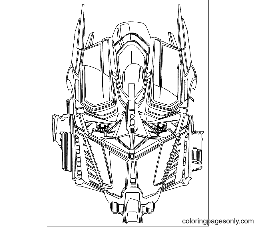 Transformers Printable Coloring Page