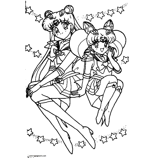Sailor Moon 2 Coloring Pages - Sailor Moon Coloring Pages - Coloring ...