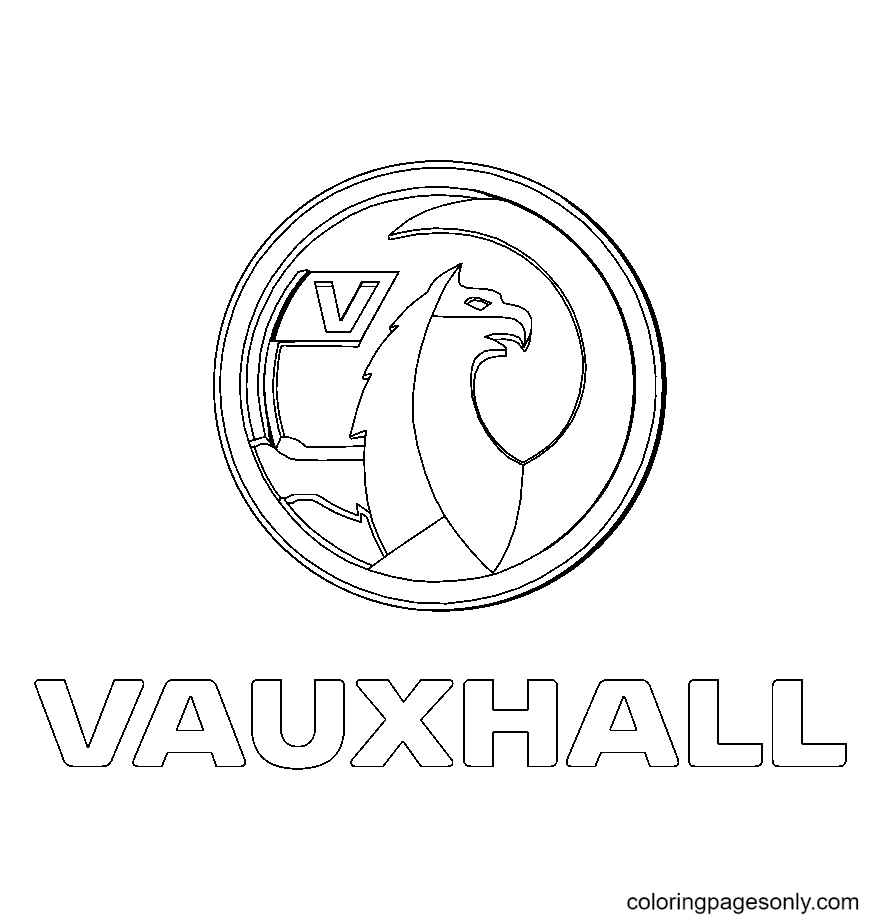 Vauxhall Logo Coloring Page