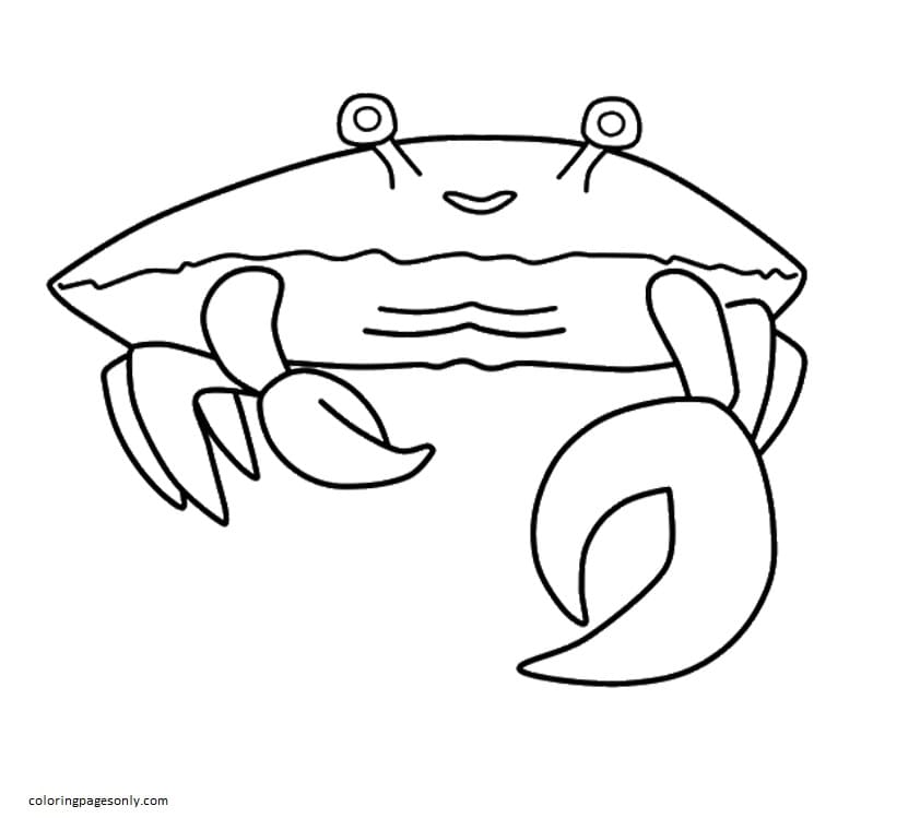 Walking Crab Coloring Pages