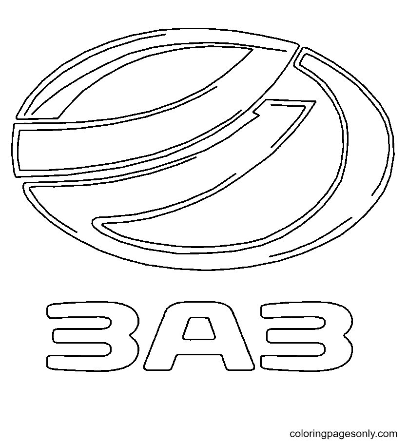 Zaz Logo Coloring Page