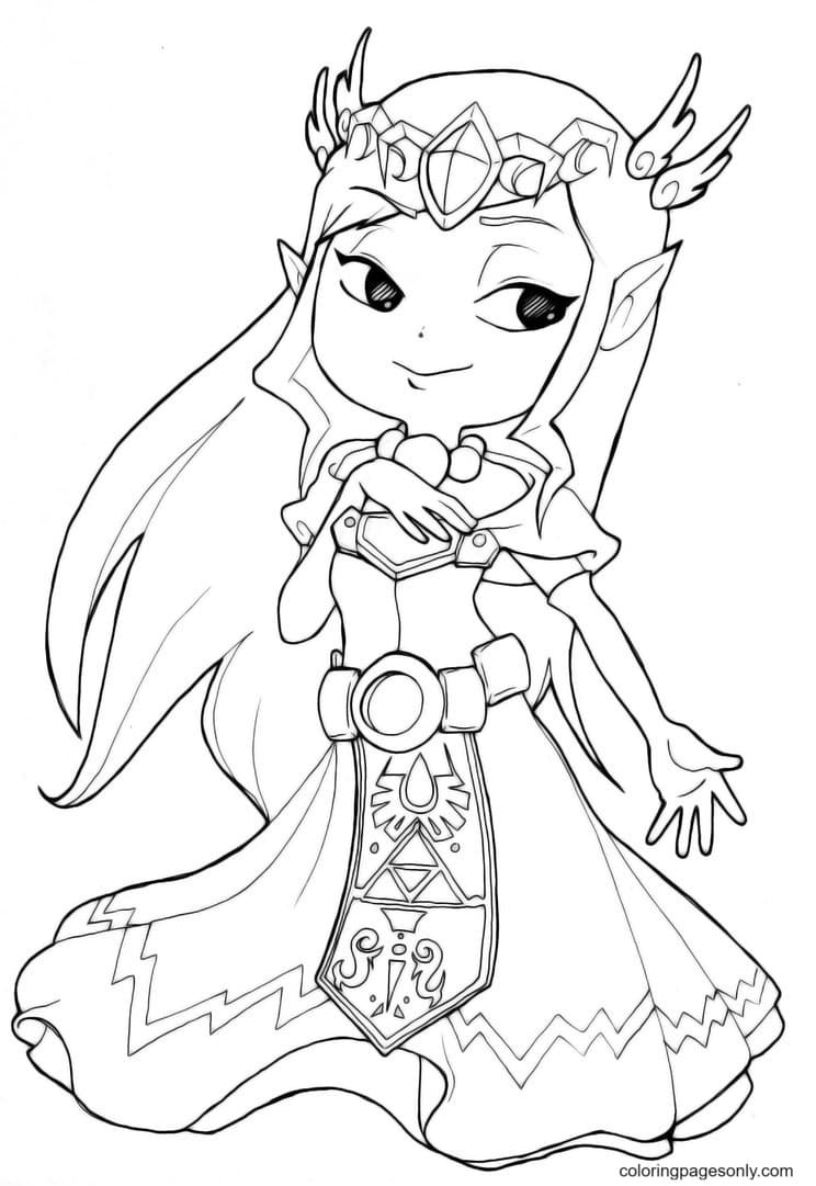 Zelda Twilight Princess Coloring Page