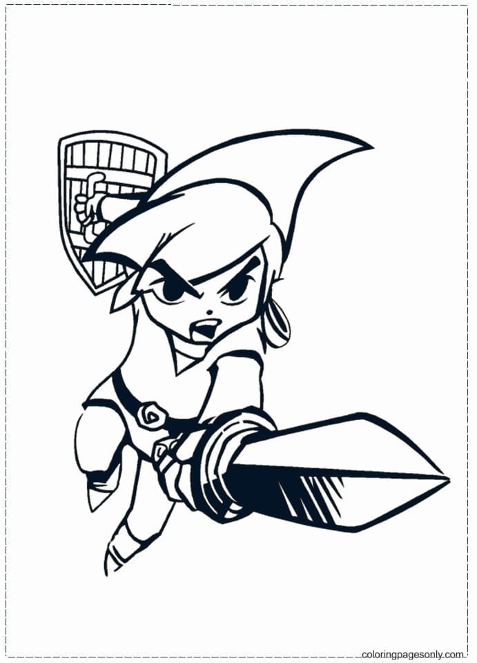 Zelda Wind Waker Coloring Pages
